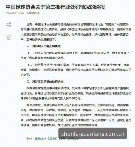 顺发体育怎么样 足协第三批禁足名单深度评测:65人涉案背后的中国足球生态重构